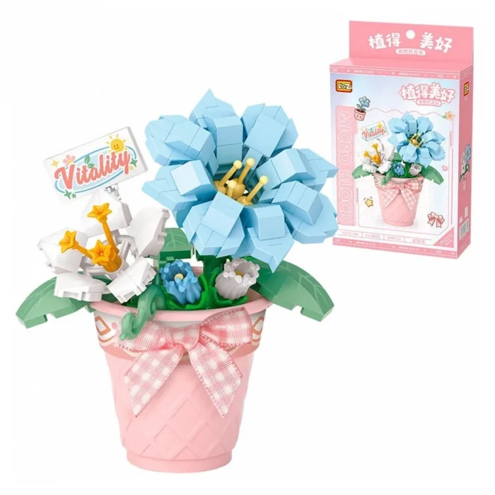 Lz-8835 Saksılı Centiyane 210 Parça Block Oyuncak