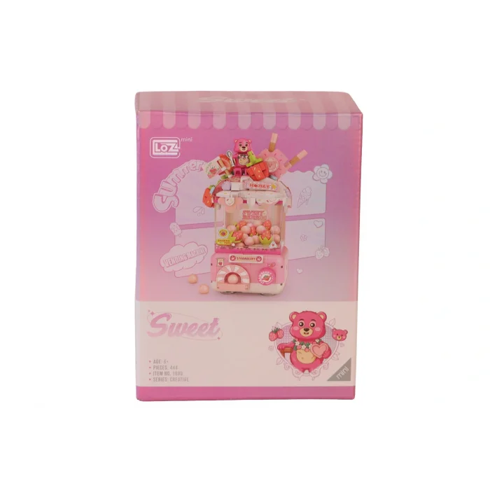 Lz1680 Loz Sevimli Gashapon Makineleri Pembe  Block Oyuncak 428 Parça