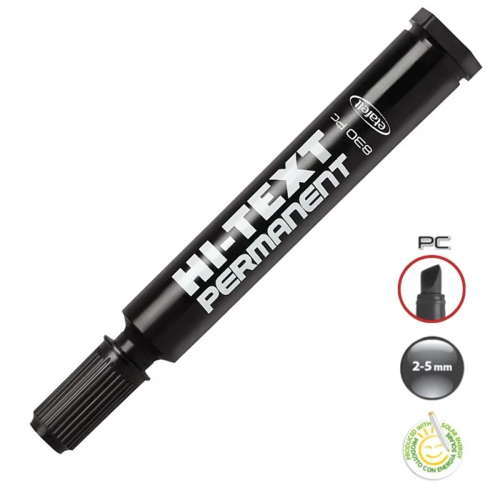 NOKI 830 PC HI TEXT MARKER KESİK UÇ SİYAH