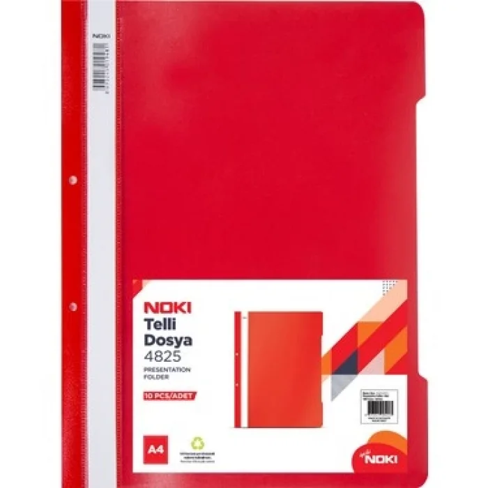 Noki Eco Telli Dosya ( A4 Kırmızı )