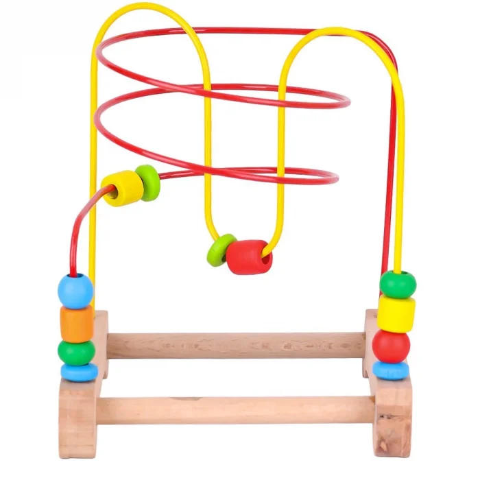 Ony-410 Ahşap Boncuklu Koordinasyon -onyıl Oyuncak