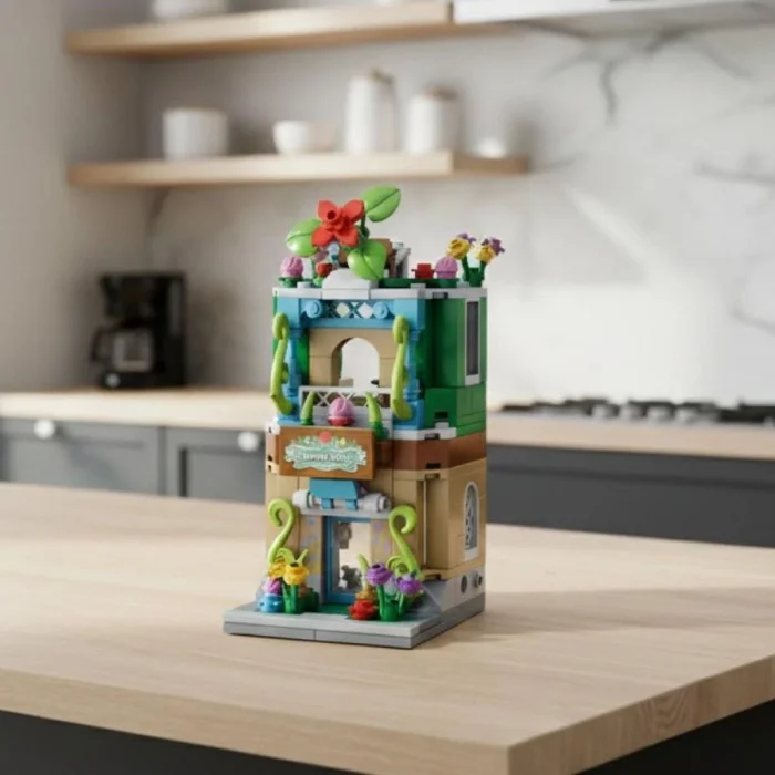 P657037 Panlos Çiçek Dükkanı 280 Parça Block Oyuncak