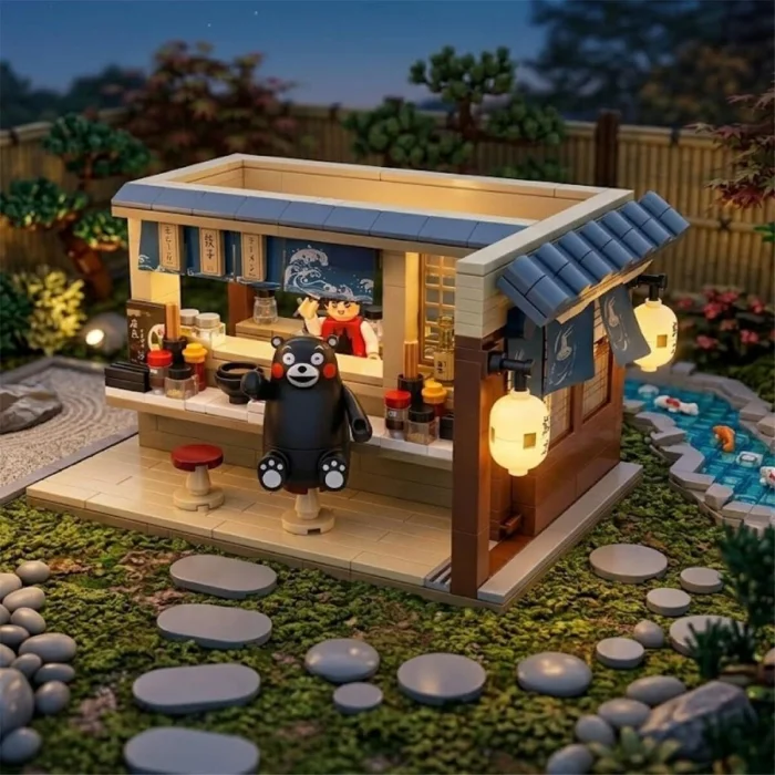 P880010 Panlos Ramen Restoranı 390 Parça Block Oyuncak