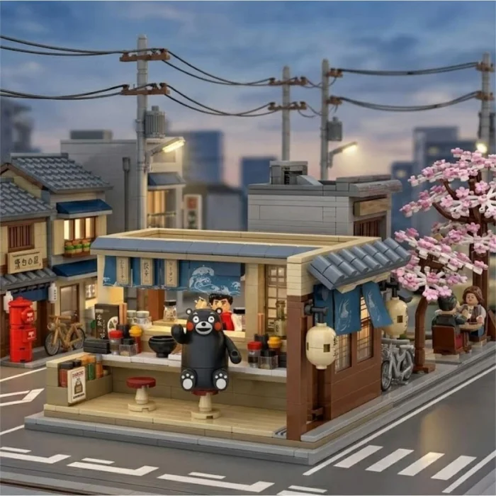 P880010 Panlos Ramen Restoranı 390 Parça Block Oyuncak
