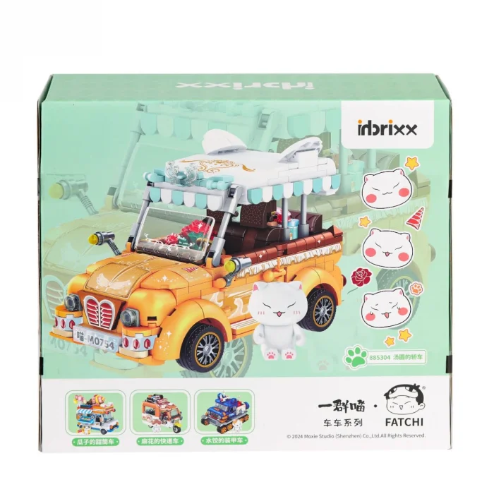 P885304 Panlos Brick - One Meow Serisi - Tangyuanın Arabası 622 Parça Yapım Seti