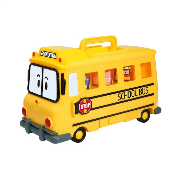 Polı 83148 Robocar Poli Okul Otobüsü Figür Kutusu