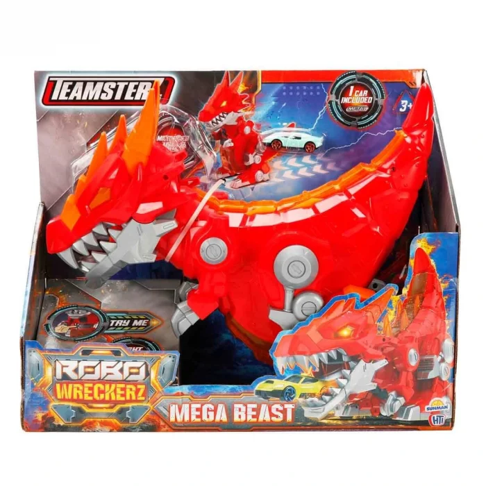 S00070024 -sun-htı-tmz-pist Set Robo Wreckerz Mega Beast Sesli/ışıklı
