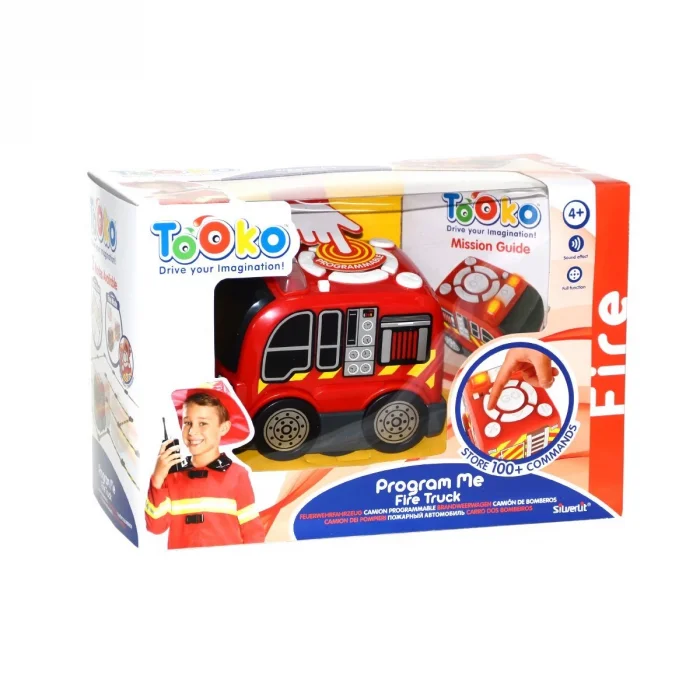 Sıl/81470 Silverlit Tooko Programlanabilen İtfaiye Aracı Oyun Seti