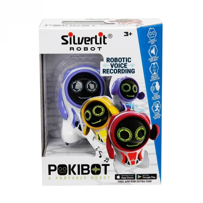 Sıl/88042  Silverlit Yapay Zekalı Pokibot Robot