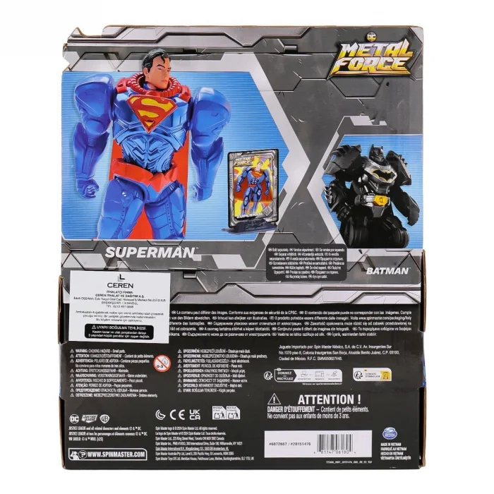 Spm-6072667 12 Xl Metal Force Heroes Superman