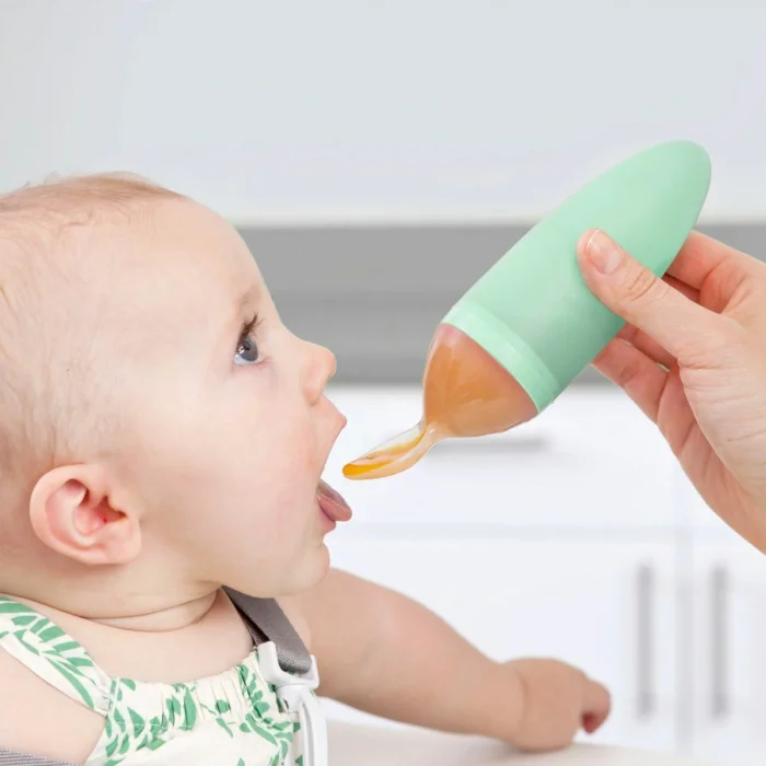 Tbn11419 Boon - SQuırt Silikon Yeşil Mama Kaşığı