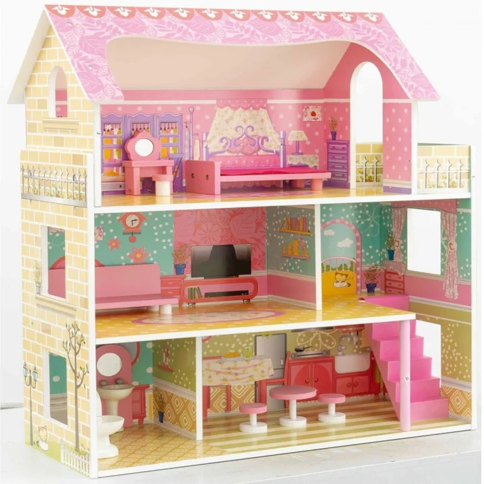 Tx1055 Ahşap 3 Katlı 10 Parça Aksesuarlı