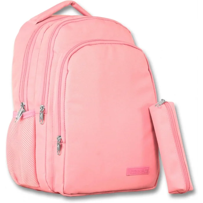 Ümit - 4168 - Çanta Cennec Pembe Kalemlikli Ortaokul Lise