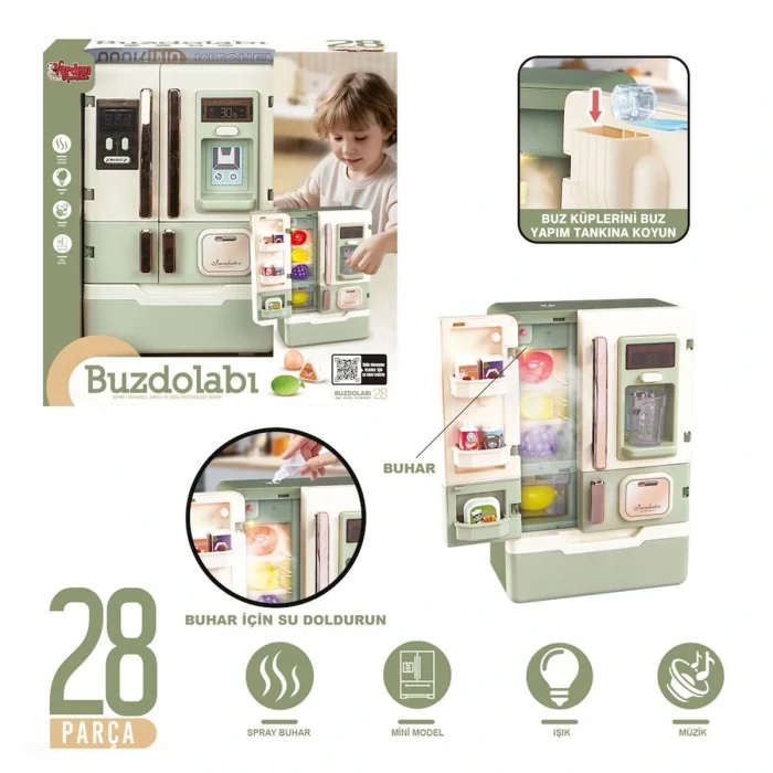 Vrd10650 Işıklı Ve Sesli Aksesuarlı Buzdolabı