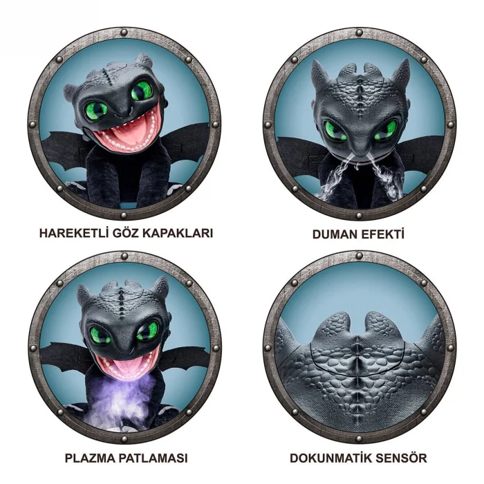 Ws Httyd-1001 Real Fx Toothlees 30 Cm Elektronik Kukla