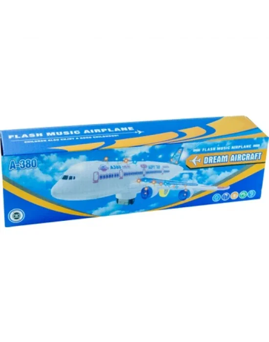 00316 A380 Airbus Uçak Işıklı