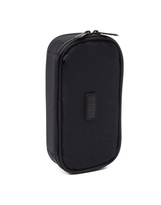 01110 Siyah Krinkıl Kumaş Su Geçirmez Organizer Kalem Bölmeli Kalemlik Kalem Kutusu