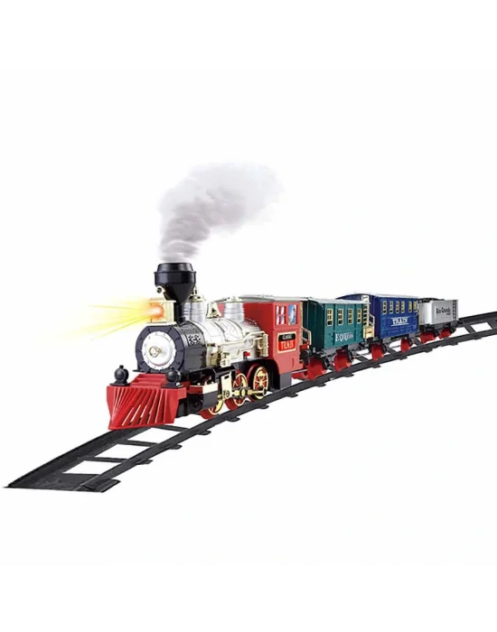 01551 Sunman, Sesli Ve Işıklı Klasik Tren Seti 16 Parça