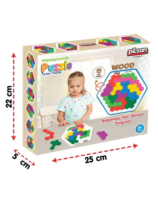 02 016 Ahşap Petek Tangram