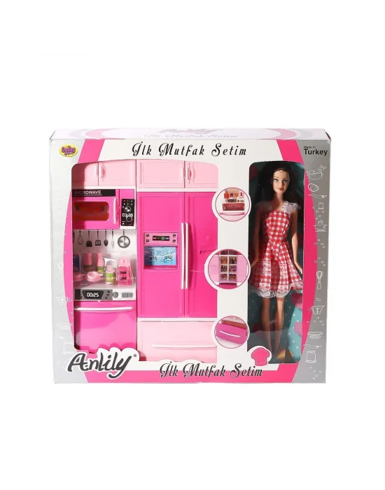 02318 Anlily Bebekli Mutfak Dolabı Oyun Seti -oydaş