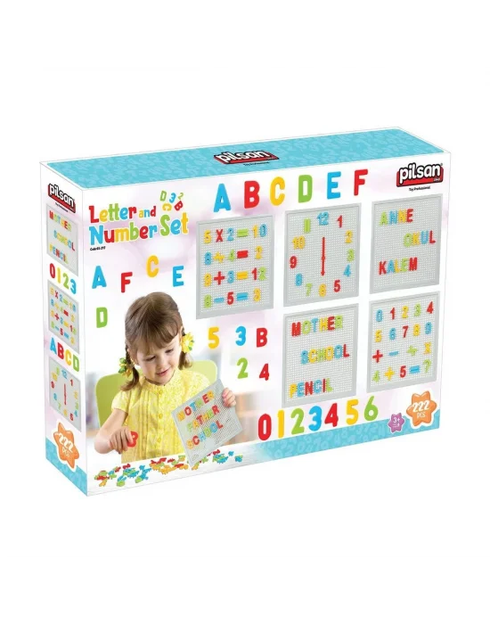 03 297 İnovatif Harf Ve Rakam Seti 222 Parça -pilsan Oyuncak