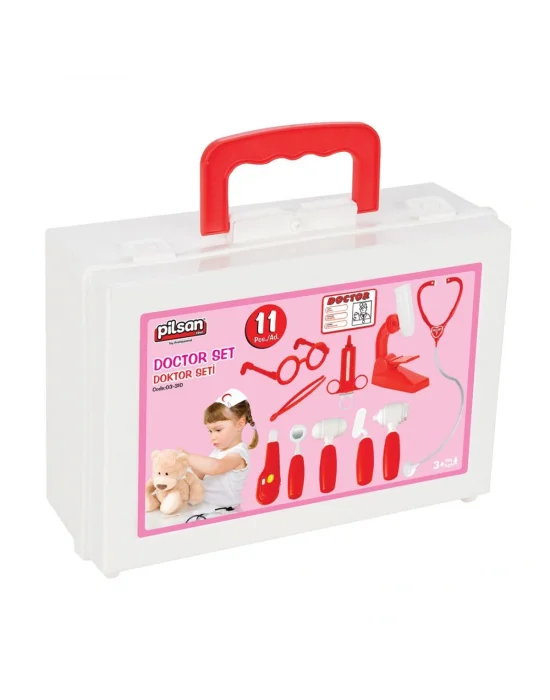 03 310 Doktor Seti Çantalı Kırmızı