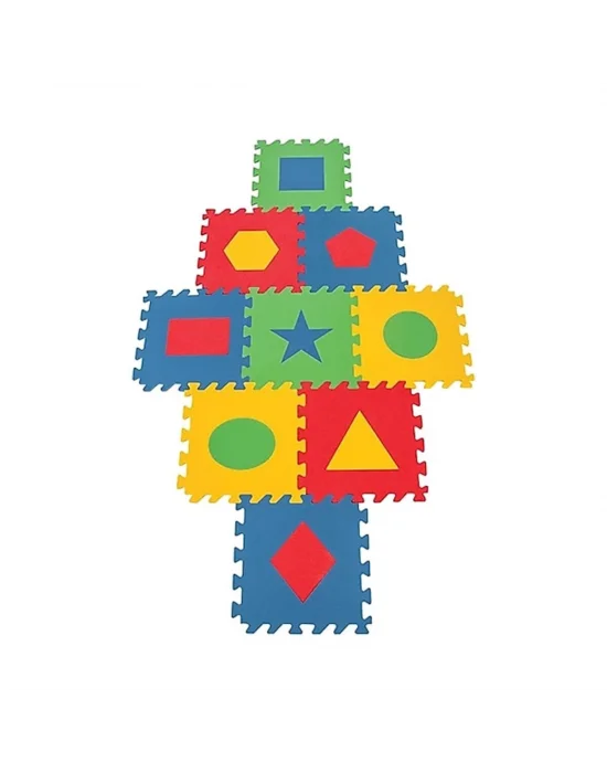 03 472 Poly Eğitici Yer Karosu Geometrik Şekiller 7mm