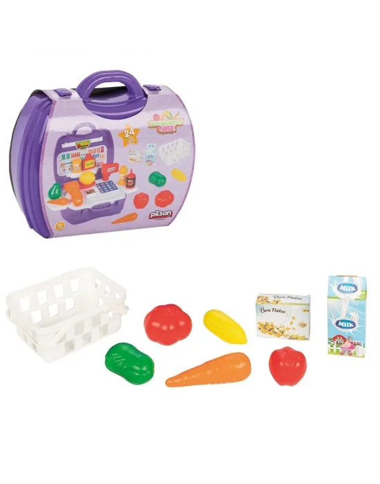 03 563 Çantalı Market Seti -pilsan Oyuncak