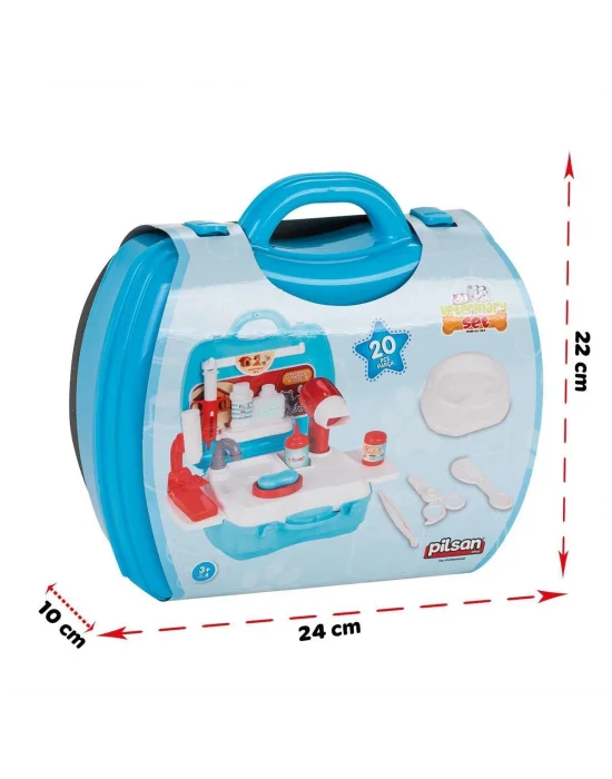 03 564 Çantalı Veteriner Seti -pilsan Oyuncak