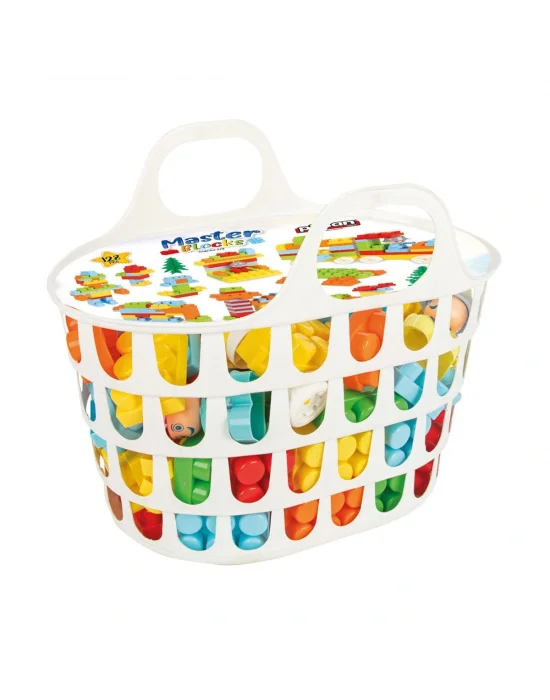 03 579 Aksesuarlı Master Bloklar 128 Parça Sepetli