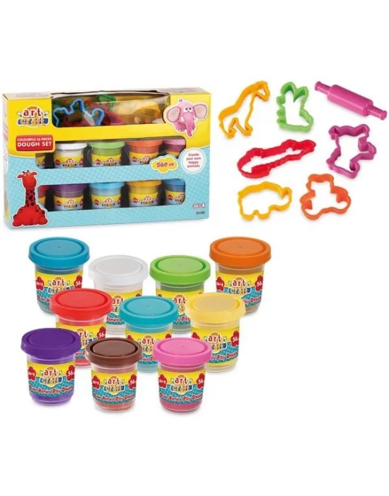 03290 Art Craft 16 Parça Hamur Seti-rengarenk / 560 Gr
