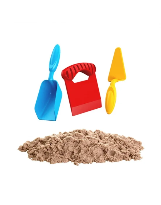 03690  Aksesuarlı Naturel Kinetik Oyun Kumu 1000 Gr -dede