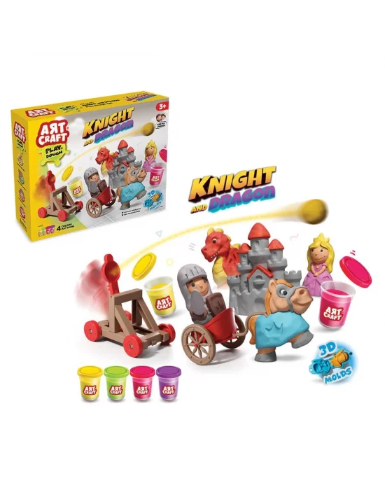 03848 Şövalye Ve Ejderha Oyun Hamuru Seti 280 Gr -dede