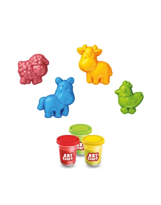 03993 Art Craft Çiftlik Hayvanları Hamur Set 168 Gr -fentoys