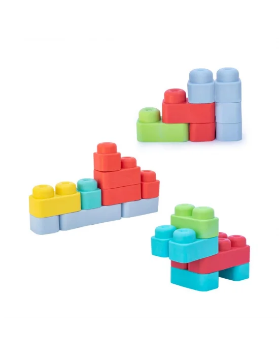 04007 Yumuşak Big Bloklar Kova 18 Parça -dede
