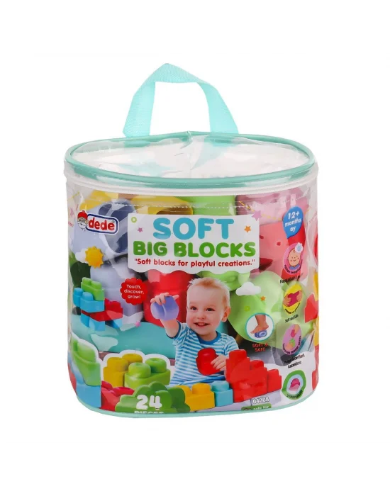04008 Yumuşak Big Bloklar Çanta 24 Parça -fentoys