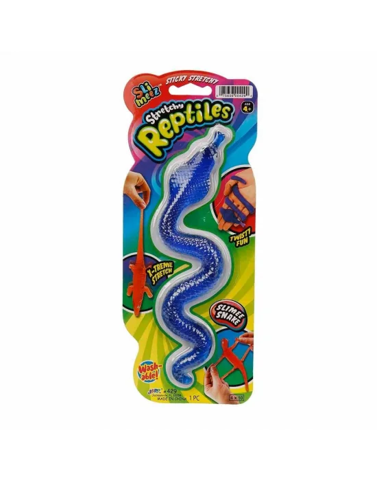 0429 Sun-jru-kartelalı 3 Asorti Yılan Kertenkele Timsah  Streç - Sunman