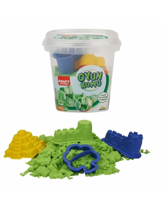 0454 Crafy Oyun Kumu Seti Yeşil 350 G