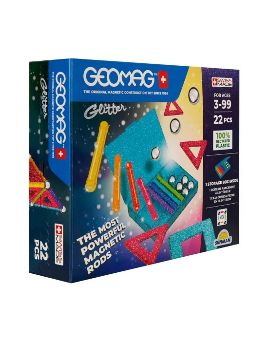 0534 Parıltı Manyetik Çubuklar 22 Parça
