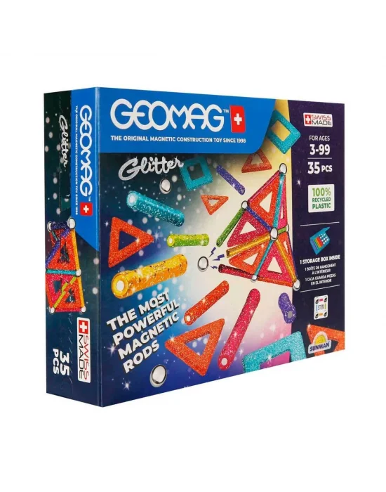0535 Geomag Glitter Manyetik Zeka Oyunu 35 Parça