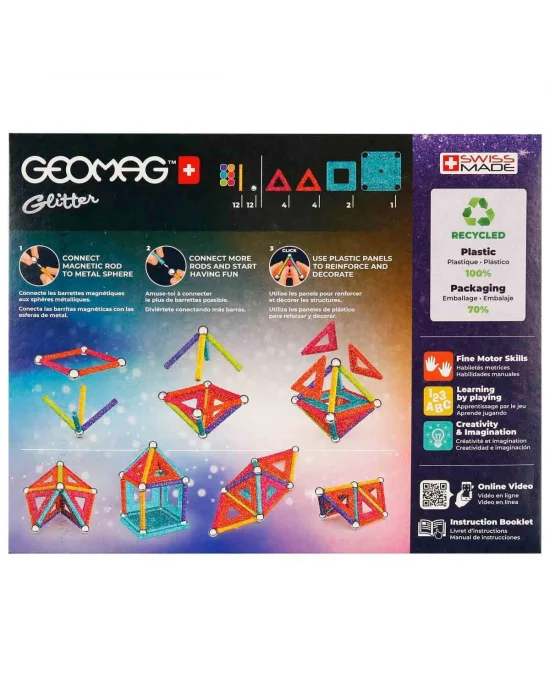 0535 Geomag Glitter Manyetik Zeka Oyunu 35 Parça