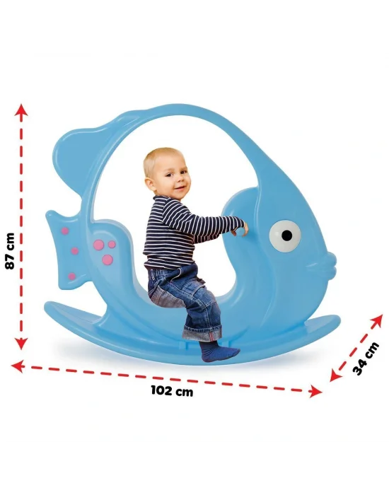 06 151m Sallanan Balık Bebek Mavi