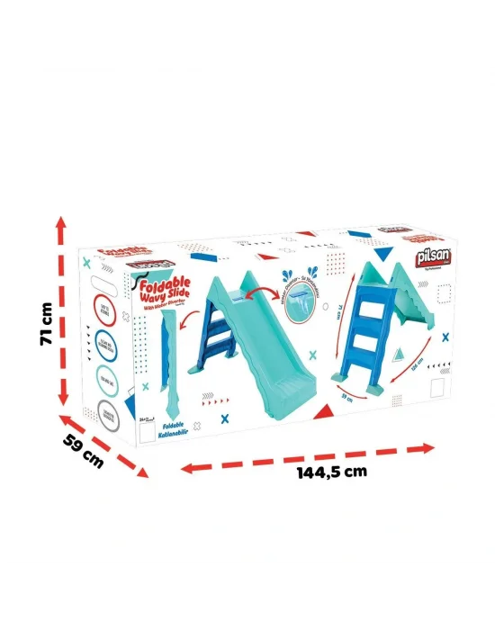 06 233 Pilsan Katlanabilir Dalgalı Su Kaydırağı Mavi