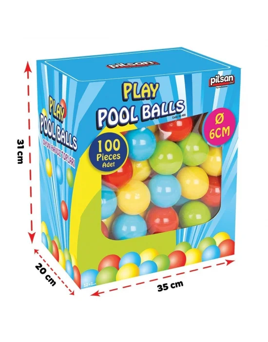 06 400 Oyun Havuz Topları Kutulu 6 Cm 100 Lü