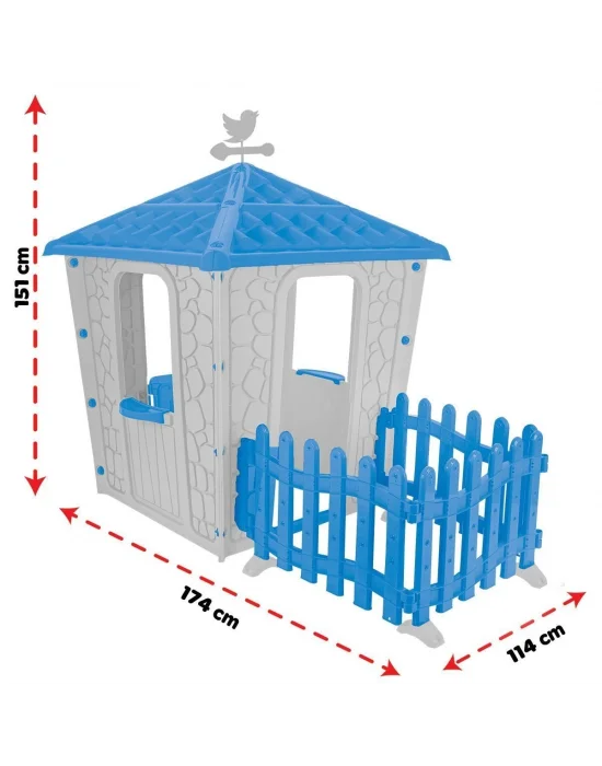 06 443gp-1120644301042 Çitli Taş Ev(gri/pembe)