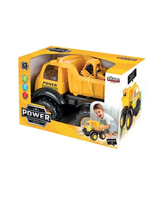 06 518 Power İş Makineli Kamyon -pilsan Oyuncak