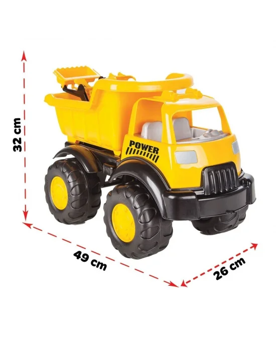 06 518 Power İş Makineli Kamyon -pilsan Oyuncak
