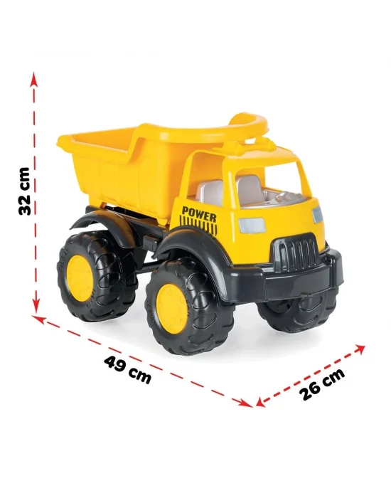 06 522 Power Kamyon Sarı -pilsan Oyuncak