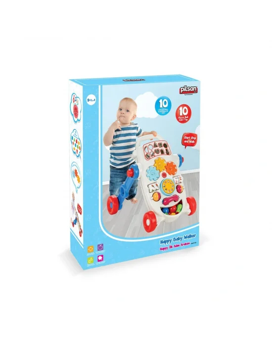 07 539m Happy İlk Adım Arabası Mavi