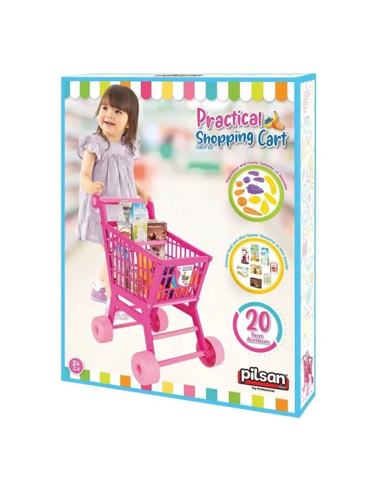 07 608 Pratik Market Arabası -pilsan Oyuncak